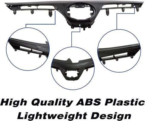 Front Bumper Upper Grille Assembly Fit For 2017 2018 2019 Toyota Corolla SE/XSE Sedan Glossy Black Grill Replacement 5310502010C0, TO1200423 in Saudi Arabia