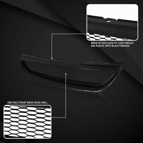 AutoZensation متوافق مع Honda Accord 2DR 1998-2002 ، Grill Grille in Saudi Arabia