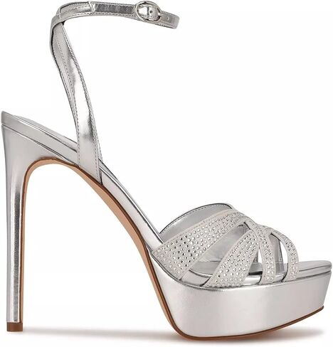 Nine West Women's Ankle Strap Open Toe Heeled Sandal in Saudi Arabia