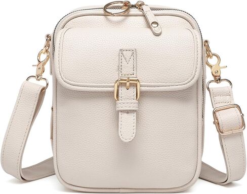 1060 أكياس كروس من الجلد للنساء محفظة نباتية مضادة للسرقة مع فتحات البطاقة ، وحقيبة كتف السفر ، ومحفظة كروس مائية مقاومة للماء in Kuwait