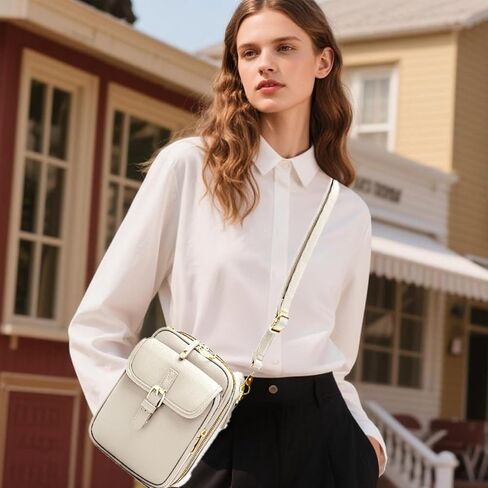 1060 أكياس كروس من الجلد للنساء محفظة نباتية مضادة للسرقة مع فتحات البطاقة ، وحقيبة كتف السفر ، ومحفظة كروس مائية مقاومة للماء in Kuwait