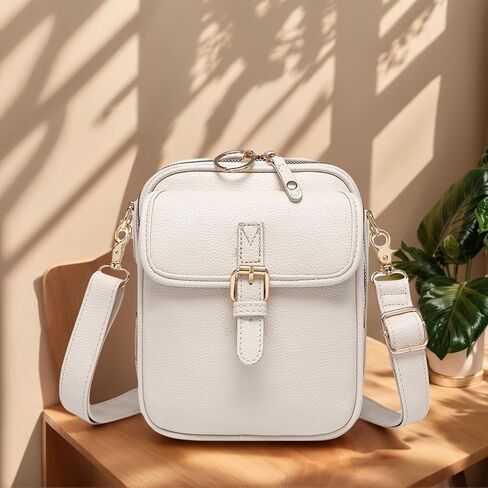 1060 أكياس كروس من الجلد للنساء محفظة نباتية مضادة للسرقة مع فتحات البطاقة ، وحقيبة كتف السفر ، ومحفظة كروس مائية مقاومة للماء in Kuwait