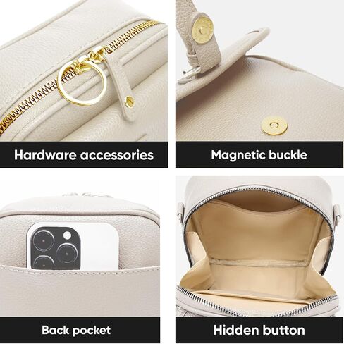 1060 أكياس كروس من الجلد للنساء محفظة نباتية مضادة للسرقة مع فتحات البطاقة ، وحقيبة كتف السفر ، ومحفظة كروس مائية مقاومة للماء in Kuwait