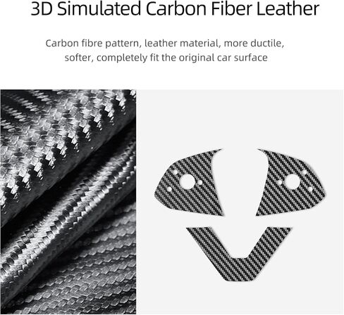 لوحة القيادة Betterhumz Dashing Dashering Lawer Trim متوافقة مع Tesla Model Y Juniper 2025 ، لالكربون الكربون Cover Cover Decord الملحقات الداخلية للسيارة (جلد الغزال الأحمر) in Saudi Arabia