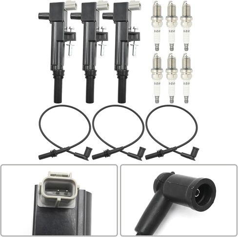 3 Pack UF640 Ignition Coil Coil Pack 6 Spark Plug 3 Wire ، استبدال Dodge Dakota Durango 2009-2011 ، استبدال Jeep Commander Cherokee 2009-2010 ، يحل محل 5C1709 5149199AA in Saudi Arabia