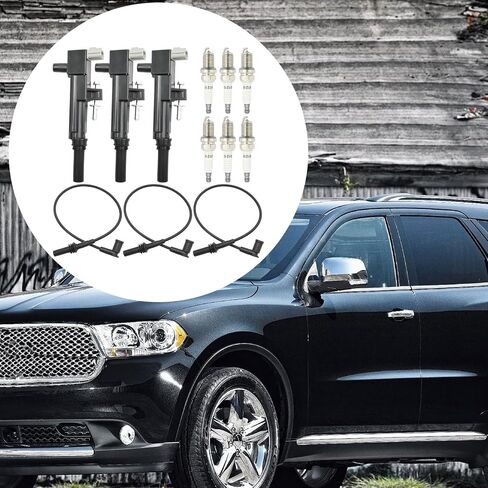 3 Pack UF640 Ignition Coil Coil Pack 6 Spark Plug 3 Wire ، استبدال Dodge Dakota Durango 2009-2011 ، استبدال Jeep Commander Cherokee 2009-2010 ، يحل محل 5C1709 5149199AA in Saudi Arabia