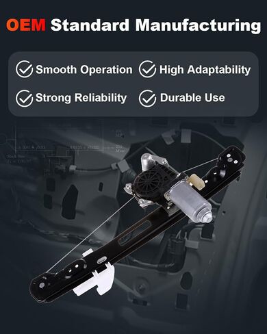 cciyu Power Window Regulator With Motor Replacement for 2000-2007 for Ford for Focus Rear Left Driver Side in Saudi Arabia
