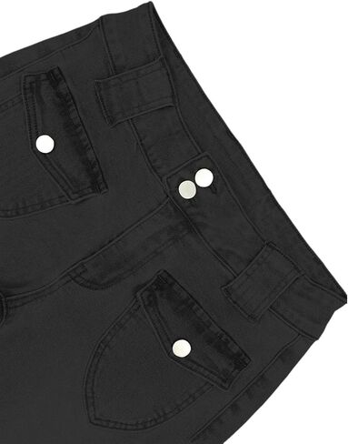 سراويل جينز للنساء منخفضة الصديق جينز جينز عصري Strechy Bell Bottom Y2K Denim مع جيوب in Kuwait
