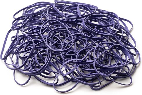 PlasticMill Argyle Purple Rubber Bands Size 33 (3 1/2" x 1/8") - #33 Colored Rubber Bands Office Supplies - Strong, Elastic Bands for Crafts, Balloon Garland, Cash, File Folders (100-Pack) in Kuwait