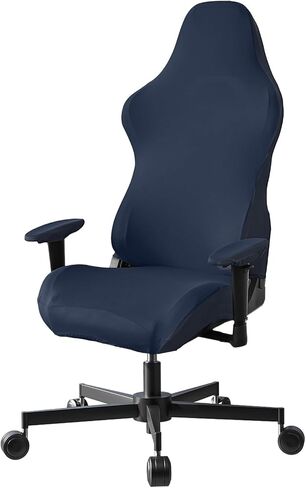 Stretch Gaming Chair Cover, Soft and Comfortable, Dust Protection, Modern Design, for Office Computer Racing Seat(Dark Blue) in Saudi Arabia