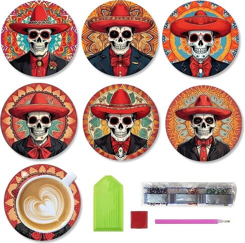 8 PCS Small Animals Diamond Art Coasters Kits - Fall Diamond Painting Coasters Kits with Holder, Diamond Art Coasters, Diamond Art Kits for Adults Coasters, for Home Decor Gifts 4X4Inch (Autumn) in Kuwait