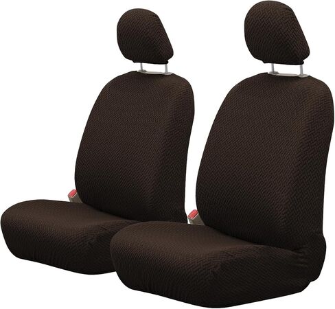 ele ELEOPTION 2 Sets Car Front Seat Covers with Storage Pocket Breathable Universal Automotive Seat Cushion Carseat Covers Protector for Truck, Van and SUV Camel Color in Saudi Arabia