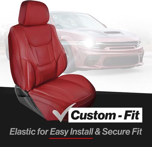 Coverland Custom Car Care Covers متوافق مع 2005-2009 Ford Mustang-جلدية متميزة غير قابلة للانزلاق مقعد مقعد مقعد للماء المخصص لائحة واقي داخلي [مقعد أسود خلفي] in Kuwait