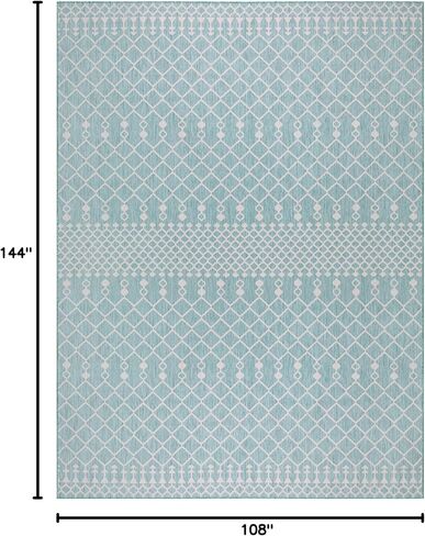 Nourison Home Positano 7' x 10' Fabric Navy Blue Area Rug in Kuwait