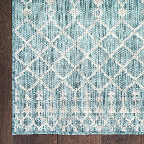 Nourison Home Positano 7' x 10' Fabric Navy Blue Area Rug in Kuwait