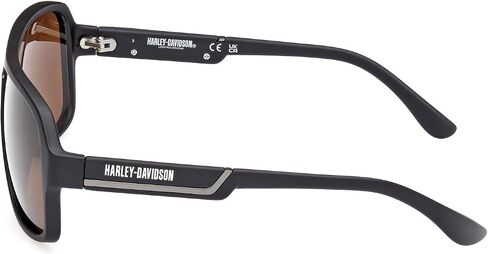 Harley-Davidson Men's Casual Pilot Sunglasses, Brown, 60-16-140 in Saudi Arabia