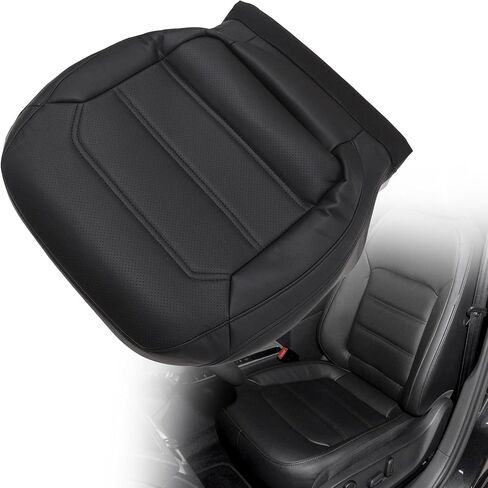 GXARTS Driver Side Bottom Perforated Replacement Leather Seat Cover Black Breathable Compatible with Volkswagen Passat 2012 2013 2014 2015 2016 2017 2018 2019 2020 in Saudi Arabia