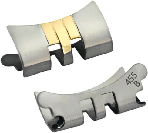 Ewatchparts 13mm End Piece Link Compatible With Lady Jubilee Watch Band Rolex Datejust Real Gold 18K Stainless Steel in Saudi Arabia