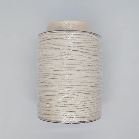 سلك ماكن من القطن المفرد 6 مم ، بيج 114 ياردة ، القطن الطبيعي غير المسبق ، حبل سميك ملتوية واحد ، حبل حرفة ناع in Kuwait