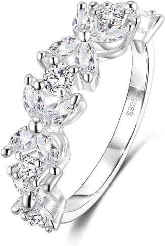 Birth Flower Ring For Women, Sterling S925 Silver Birthstone Ring For Mother Daughter, Dainty Daisy Flower Ring in Saudi Arabia