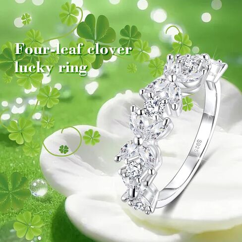 Birth Flower Ring For Women, Sterling S925 Silver Birthstone Ring For Mother Daughter, Dainty Daisy Flower Ring in Saudi Arabia