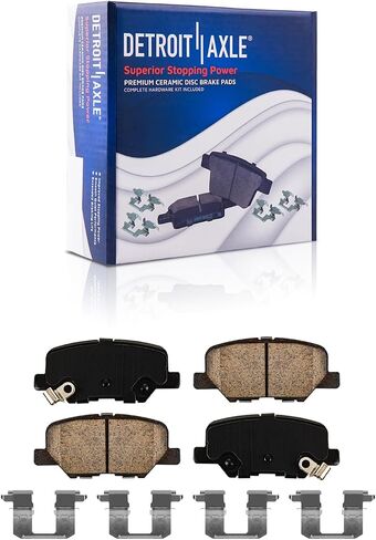 Detroit Axle - Rear Brake Kit for Mitsubishi Outlander Sport PHEV RVR, Disc Brake Rotors Ceramic Brakes Pads with Hardware Replacement : 11.89" inch Rotors in Saudi Arabia