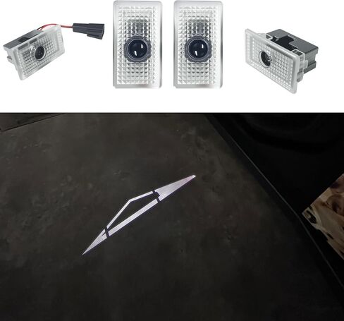 4 Pack Tesla Cybertruck Welcome Lights - Puddle LED Door Projector Lights with 3 Designs - Easy Plug & Play Installation for 2023-2025 Cybertruck (Cybertruck icon) in Kuwait
