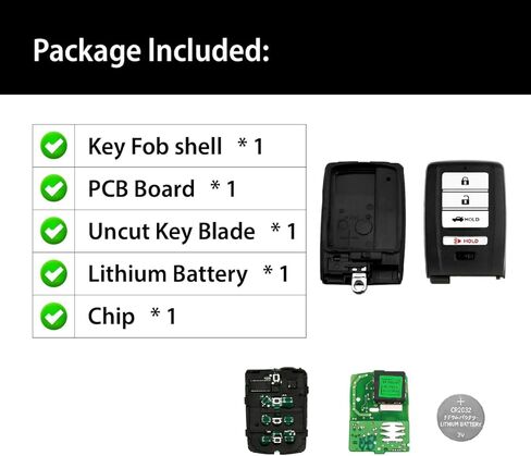 Replacement for 2017 2018 2019 2020 Acura ILX RLX TLX Key Fob Remote Control KR5V1X 4 Buttons 313.8MHz in Saudi Arabia