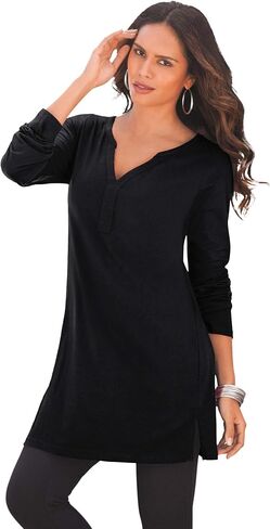 ROAMAN's Women's Plus Size Ultimate y Neck Tunic in Kuwait