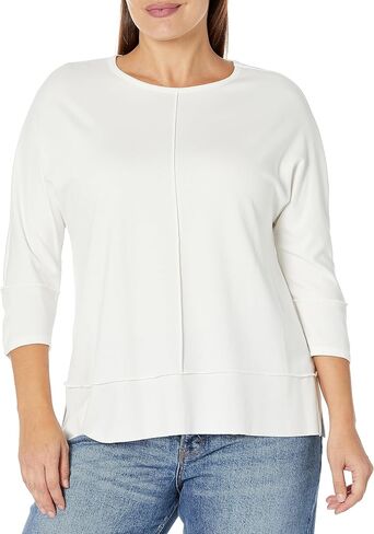 جونز نيويورك للسيدات بالإضافة إلى حجم Dolman SLV Seam Detail Tunic-Jones BLK in Kuwait