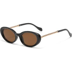 نظارة شمسية بيضاوية جليمور ريترو للنساء أزياء نظارة شمسية بيضاوية صغيرة تسعينيات من القرن الماضي in Kuwait