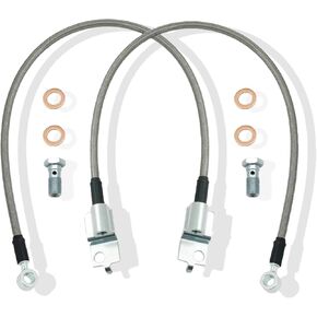 Marsram Stainless Steel Braid Extended Hydraulic Front Brake Lines Fit 1990-1995 Wrangler YJ | 26 Inch | 52006473 52006472 in Kuwait