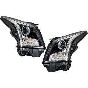 labwork Headlights Assembly Replacement for ATS 2013-2018 Driver and Passenger Side Halogen Chrome Left and Right Headlamps in Kuwait