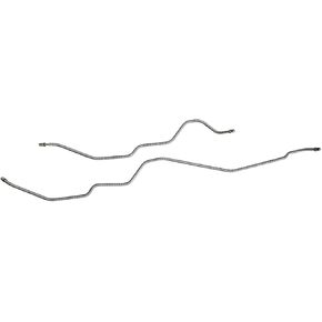 Inline Tube Compatible with 1994-05 Chevrolet/GMC S10/Sonoma 4WD (Only) 3/16" Rear Axle Drum Brake Lines 2pc, OE Steel in Kuwait