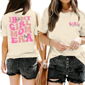 Mama Shirts for Women in My Girl Mom Era Shirt Funny Letter Printed Graphic Tees Casual Tops in Saudi Arabia