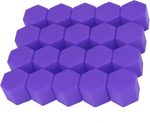 20pcs 17mm Universal Purple Silicone Whet Nut Lug Hub Brold Cover Cover Cover Eds in Saudi Arabia
