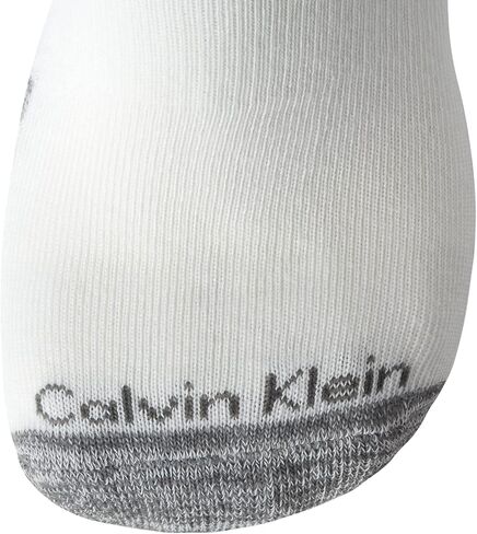 Calvin Klein Mens Quarter Socks - 6 Pack Breathable Cushion Athletic Ankle Socks for Men for Running and Workout (7-12) in Kuwait