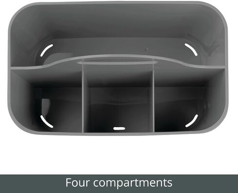 MDESIGN البلاستيك البلاستيك منظم المكاتب المنظم الأداة المساعدة CADDY مع مقبض للخزانات والمكاتب ومساحات العمل - يحمل اللوازم المكتبية لسطح المكتب وأقلام الرصاص ومجموعة Staplers lumier in Kuwait