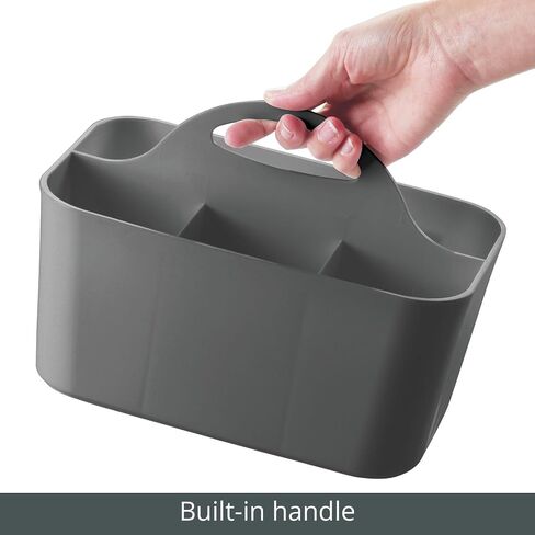MDESIGN البلاستيك البلاستيك منظم المكاتب المنظم الأداة المساعدة CADDY مع مقبض للخزانات والمكاتب ومساحات العمل - يحمل اللوازم المكتبية لسطح المكتب وأقلام الرصاص ومجموعة Staplers lumier in Kuwait