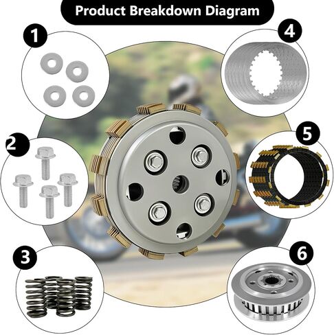 Clutch Kit & Center Clutch Inner Hub & Outer Pressure Plate Kit & Gasket Kit Compatible with Intruder 700 750 800 VS700GLP VS800GL VS750GLP Boulevard S50 VS800 in Saudi Arabia