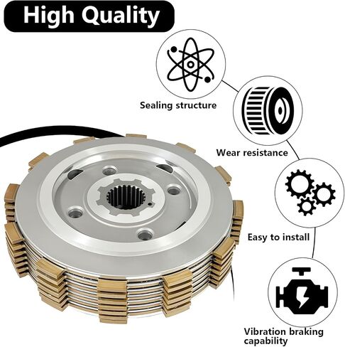 Clutch Kit & Center Clutch Inner Hub & Outer Pressure Plate Kit & Gasket Kit Compatible with Intruder 700 750 800 VS700GLP VS800GL VS750GLP Boulevard S50 VS800 in Saudi Arabia