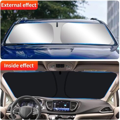 Car Sun Shade for Ford Maverick 2022 2023 2024 2025 Pickup Truck Auto Interior Accessories Front Windshield Sunshade Foldable Insulation Reflective Protector Parasol Window Curtains Cover Visor in Saudi Arabia