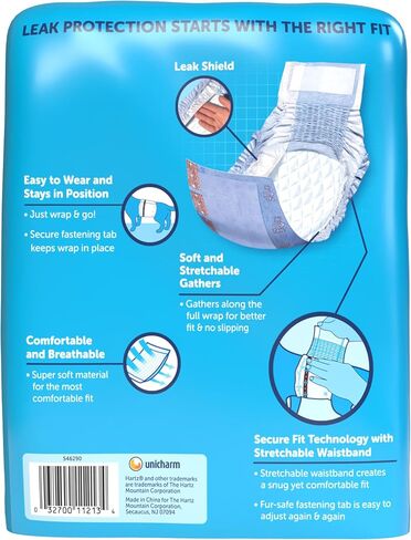 New! Hartz® Comfitables® Disposable Male Dog Wraps with Stretchy Waistband, Large 24 Count in Saudi Arabia
