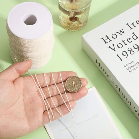 FreeBloss 500m Sashiko Thread 100 ٪ Cotton Embroidery Flosses White Hand Embroidery Thread Sashiko thread thour in Kuwait
