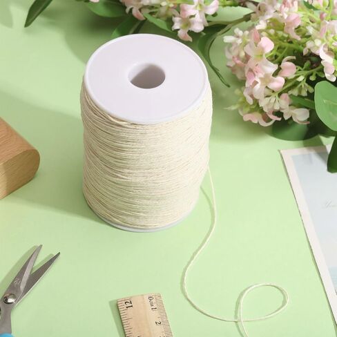 FreeBloss 500m Sashiko Thread 100 ٪ Cotton Embroidery Flosses White Hand Embroidery Thread Sashiko thread thour in Kuwait