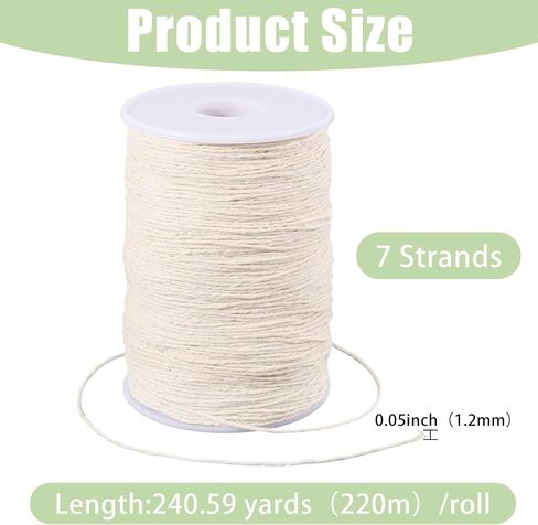 FreeBloss 500m Sashiko Thread 100 ٪ Cotton Embroidery Flosses White Hand Embroidery Thread Sashiko thread thour in Kuwait