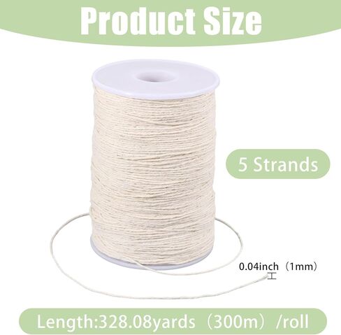 FREEBLOSS 500m Sashiko Thread 100% Cotton Embroidery Flosses White Hand Embroidery Thread Sashiko Quilting Thread for Sewing Needlework in Kuwait