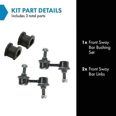 TRQ Front Supension Kit Sway Bar Buring Set Sway Bar Bar Link متوافق مع 1999-2000 Honda Civic 1997-2001 CR-V in Saudi Arabia