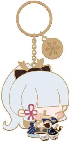 Q Version Metal Keychain Pendant Ayaka Zhongli Kazuha Tartaglia Official Merch Collection in Saudi Arabia