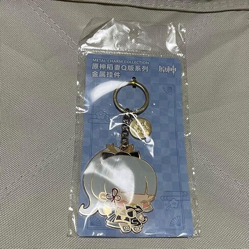 Q Version Metal Keychain Pendant Ayaka Zhongli Kazuha Tartaglia Official Merch Collection in Saudi Arabia